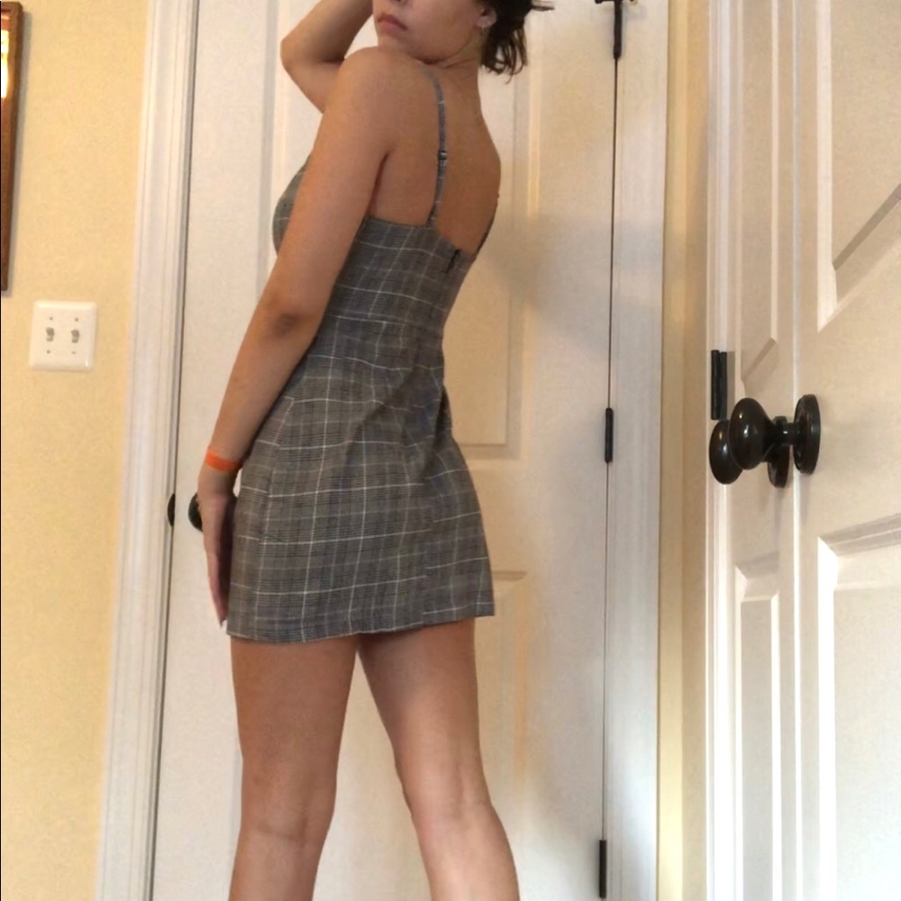 Pacsun kendall and kylie plaid mini dress - Picture 2 of 5